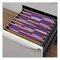 Universal Reinforced 1/3-Cut Assorted Top-Tab File Folders - Letter Size, Violet (100/Box)